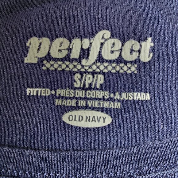Old Navy Dark Blue Basic Tee-Shirt Size Small - Picture 4 of 4